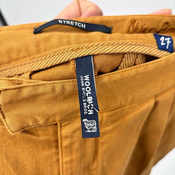 Woolrich Women's Mid Rise Chino Shorts Khaki Size 27 - Picture 3 of 7